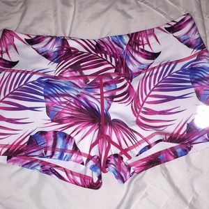 Spandex workout shorts